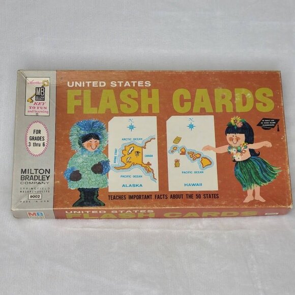 Milton Bradley United States Flash Cards  9002 Complete - Picture 2 of 15